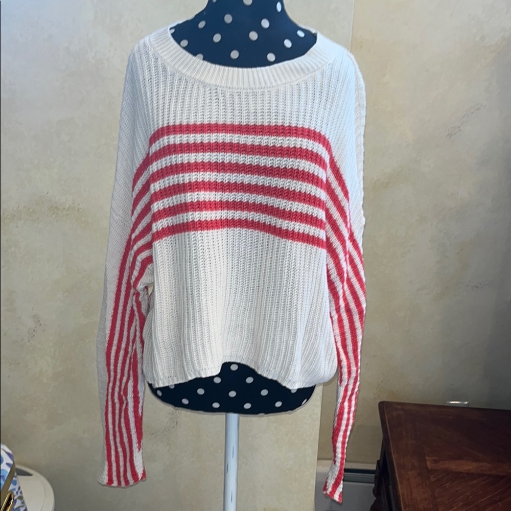 Cozy Striped Crew Neck Sweater